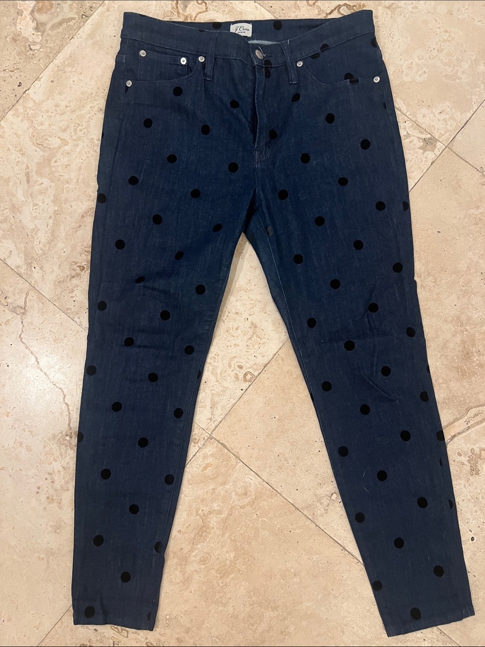 JCrew Polka Dot Dark Blue Women's Jeans - size 31